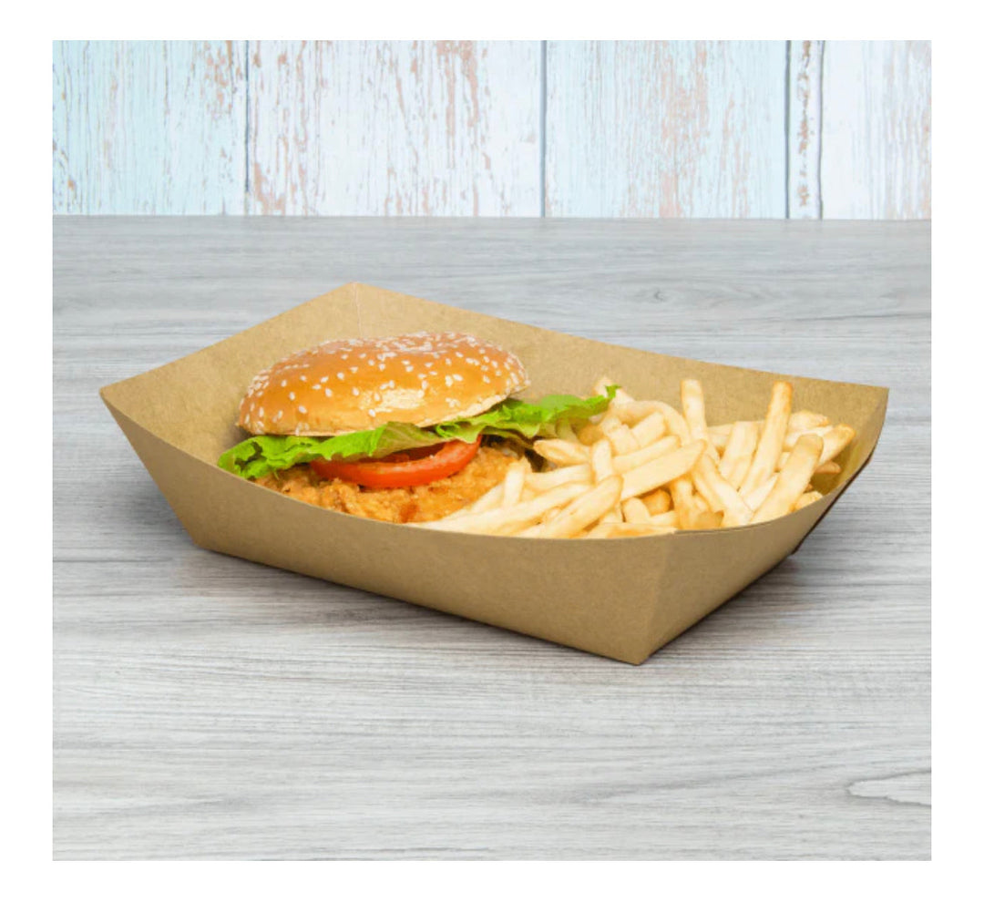 Food Tray, 5 lb, Kraft - 500 pcs