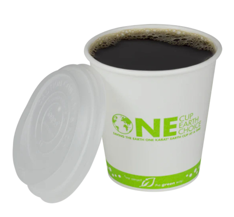 Eco Paper Hot Cup, Lined with PLA, 90mm, Generic, 12oz, 1000 Pcs