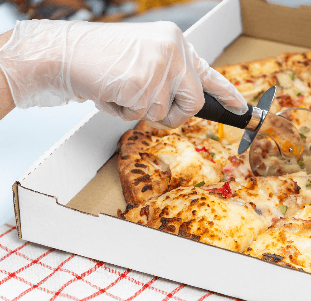 Corrugated Pizza Box, 18''x18''x2'', White - 50 pcs