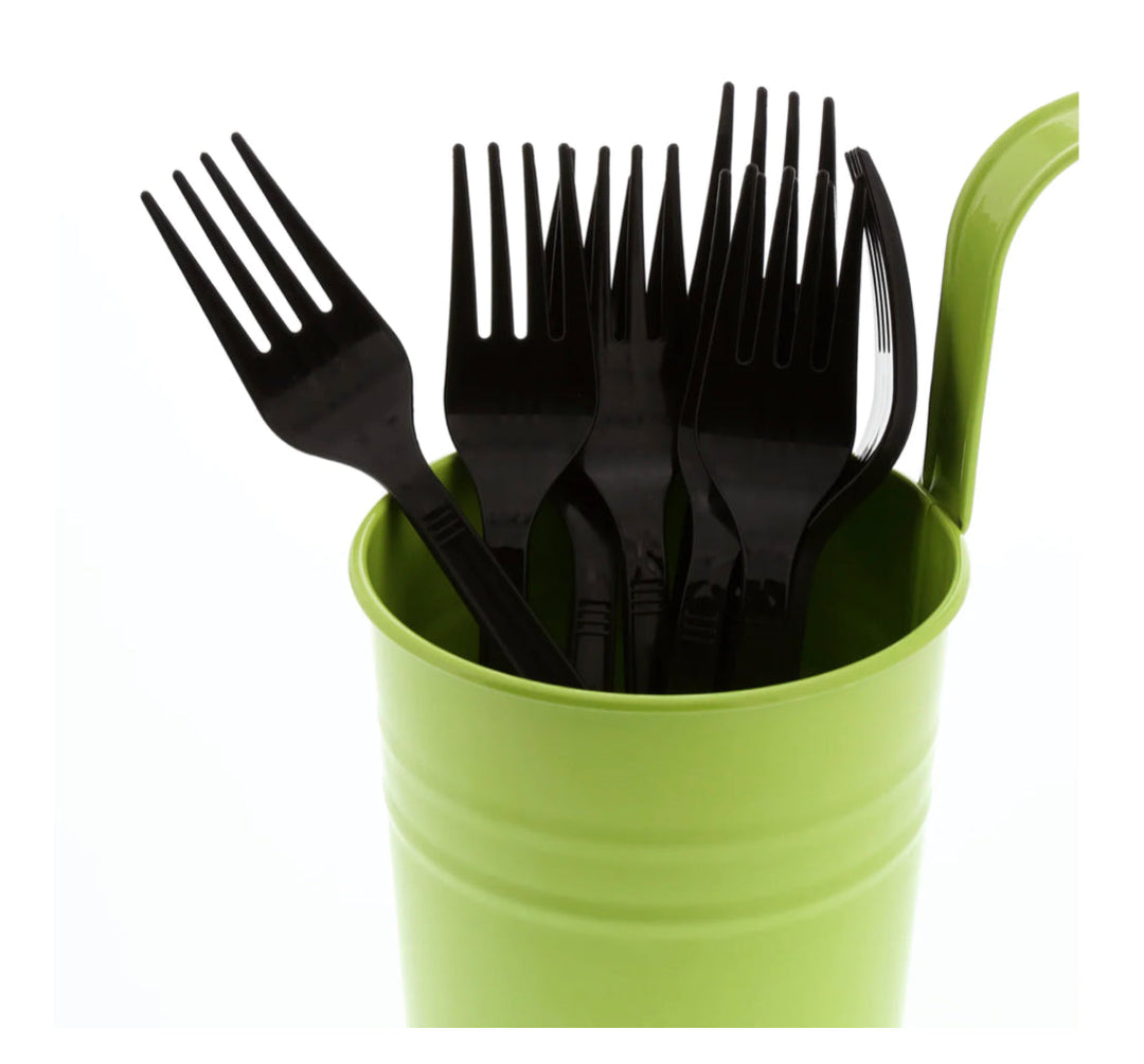 Fork, Med HW, Black, PS, L: 15,5 CM, W: 3.2 G - 1000