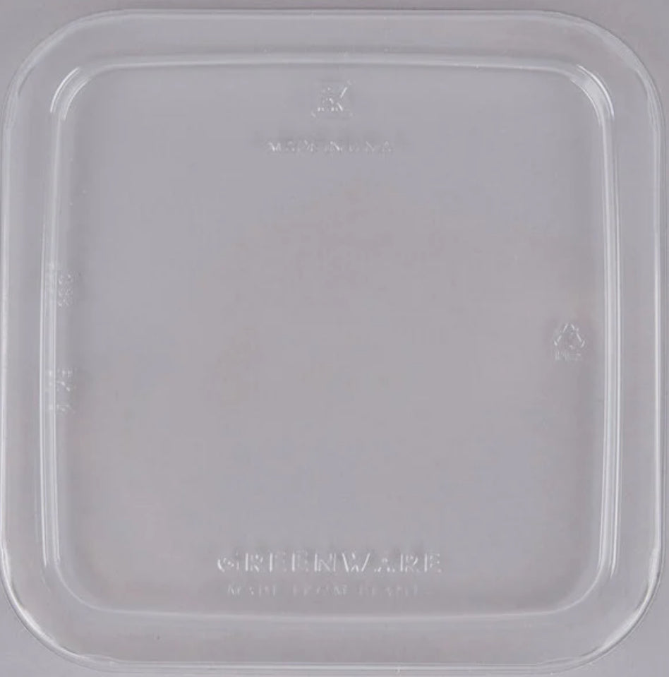 Greenware Clear PLA Compostable Lid, Fits GS6-4S – 300 pcs