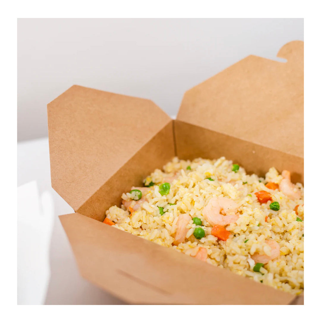 Fold-To-Go Boxes #3, 76 fl oz, Kraft - 200 pcs