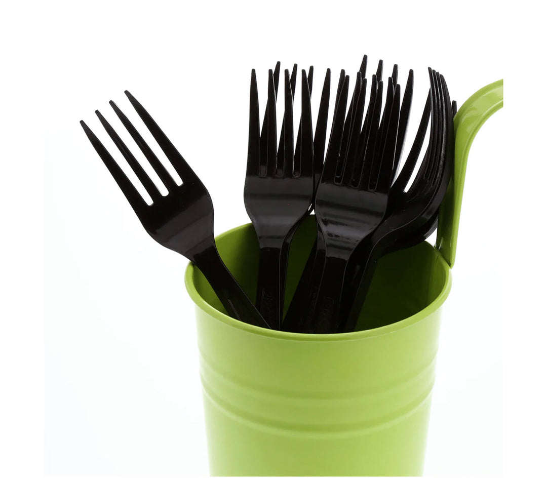 Fork, Heavy Weight, Black, PS, L: 17.9 CM, W: 5.05 G - 1000