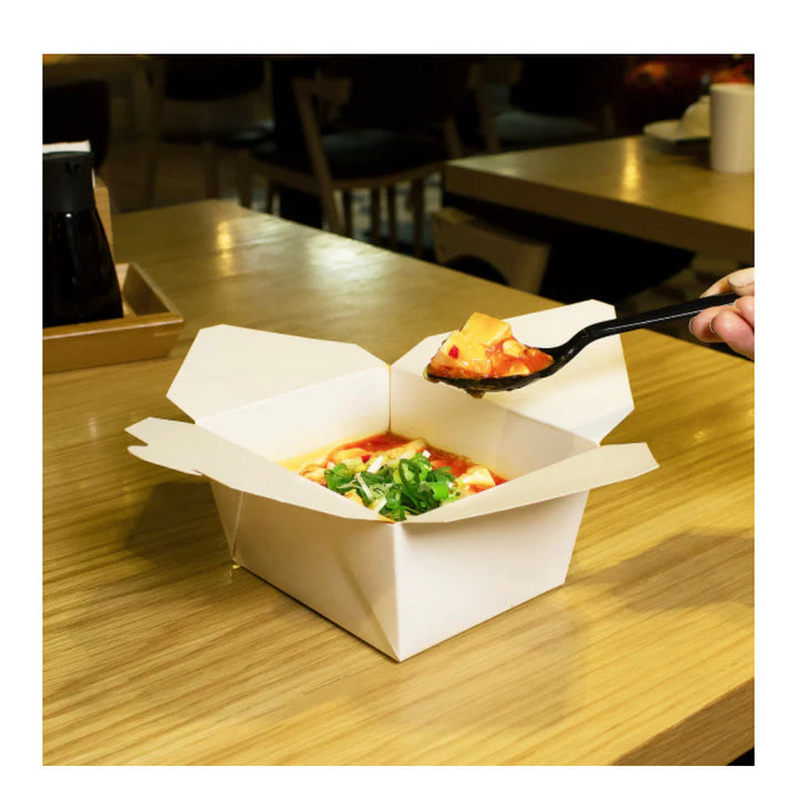 Fold-To-Go Box, #1, 30 fl oz, White - 450 pcs