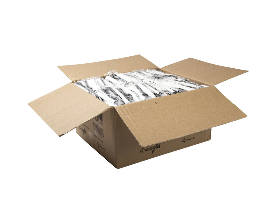 Cutlery Kit, PP, 4 Piece Black Medium Heavy Weight (F,K,S,Nap), 500 Kits