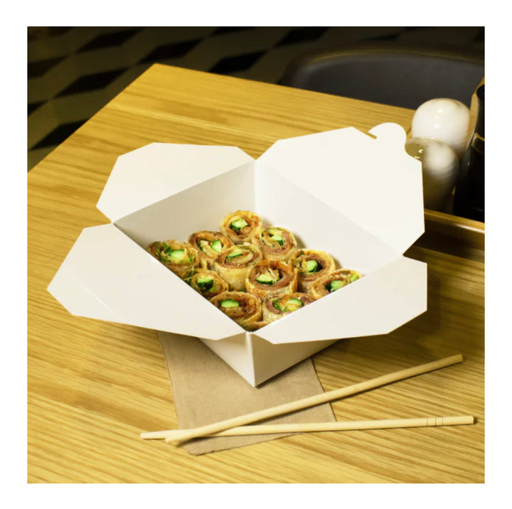 Fold-To-Go Box #3, 76 fl oz, White - 200 pcs