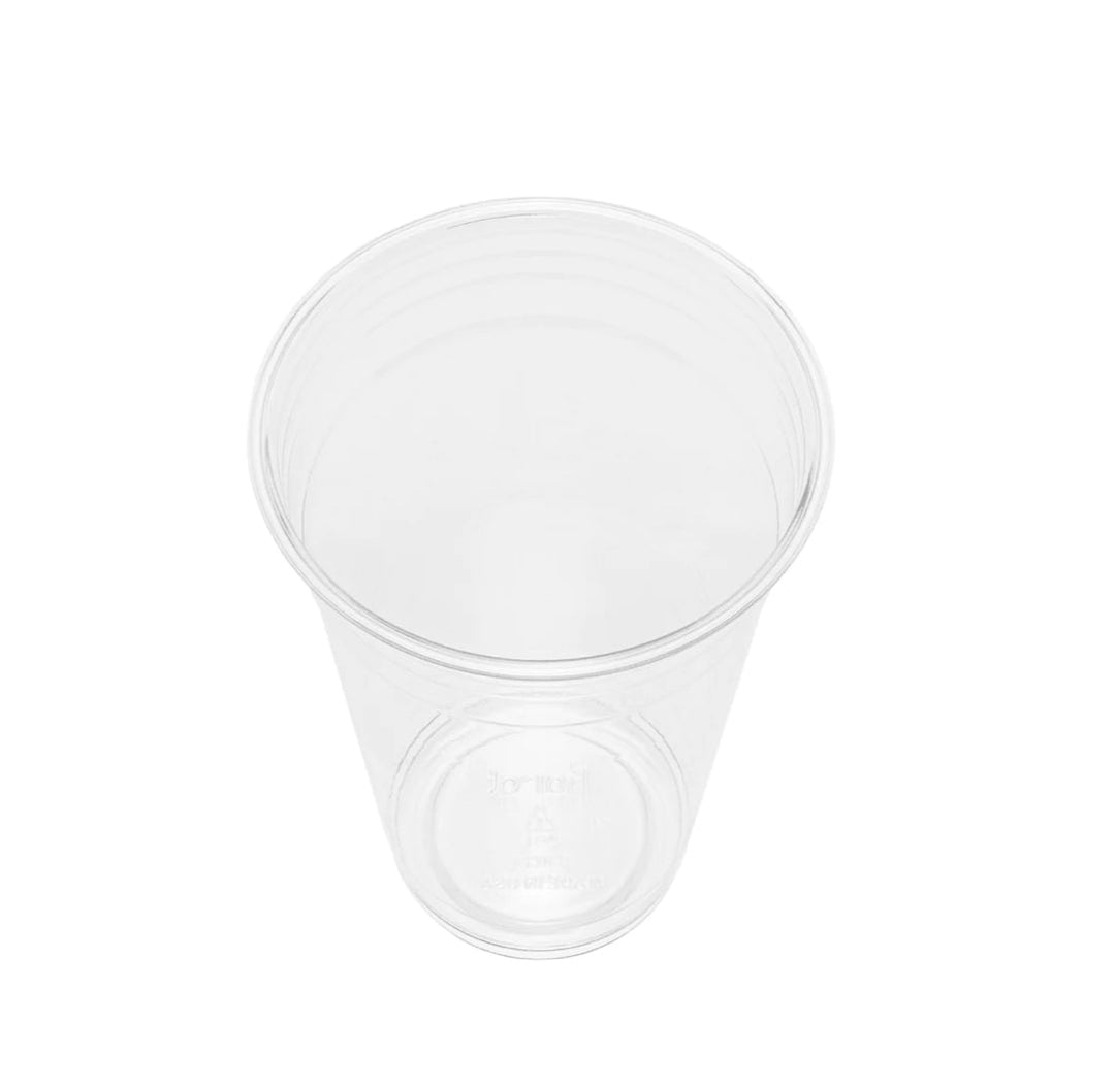 Cups for Cold Beverages, 24oz, 3.8", PET Plastic - 600 pcs