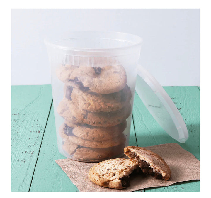 Deli Containers & Lids, 32oz, 4.6", Clear, PP - 240 sets