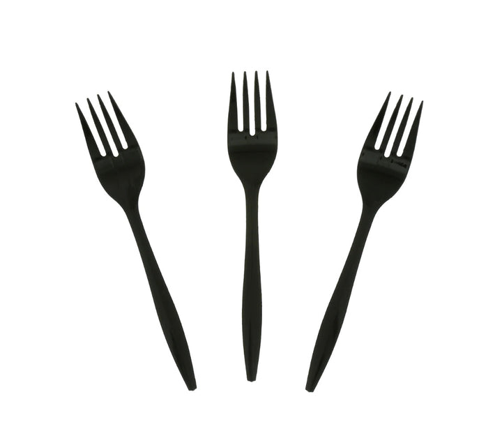 Fork, MW, Black, PP, L: 15 CM, W: 2.5 G - 1000