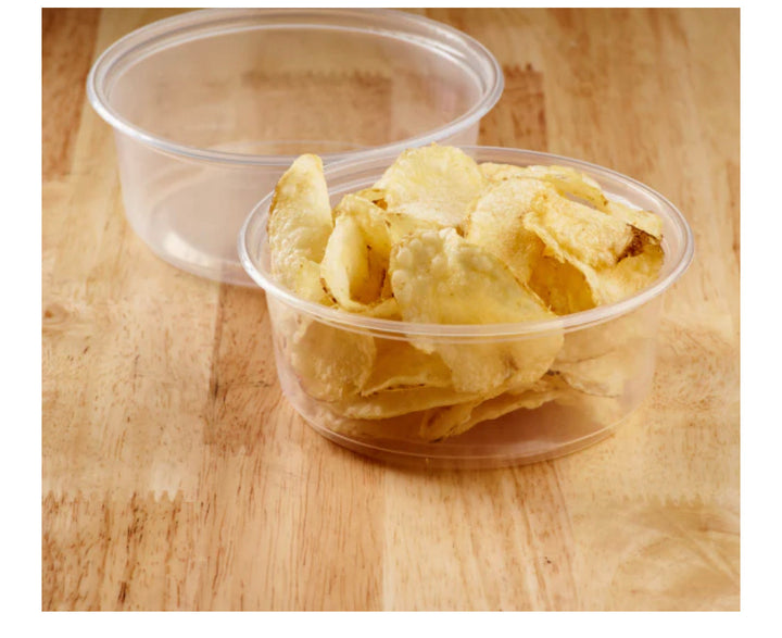 Bulk Lightweight Deli Containers, 8 oz, PP Plastic - 500 pcs