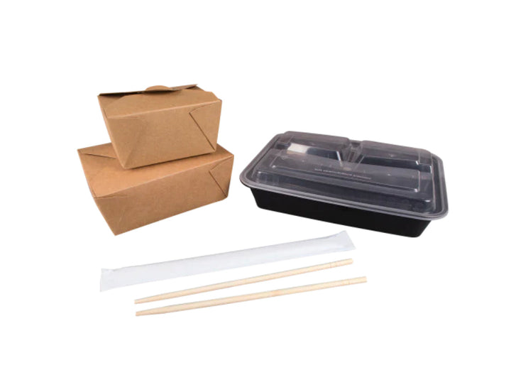 Chopsticks, 9" Bamboo, Individually Wrapped White - 1000 pcs