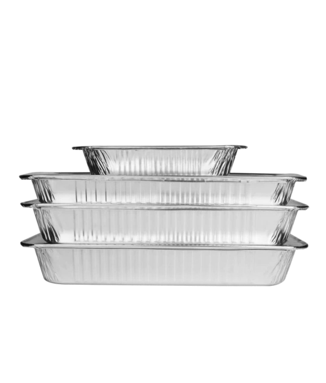 Aluminum Foil Steam Table Pan, Half Size, Shallow, 12.60" x 10.26" x 1.65" - 100 pcs