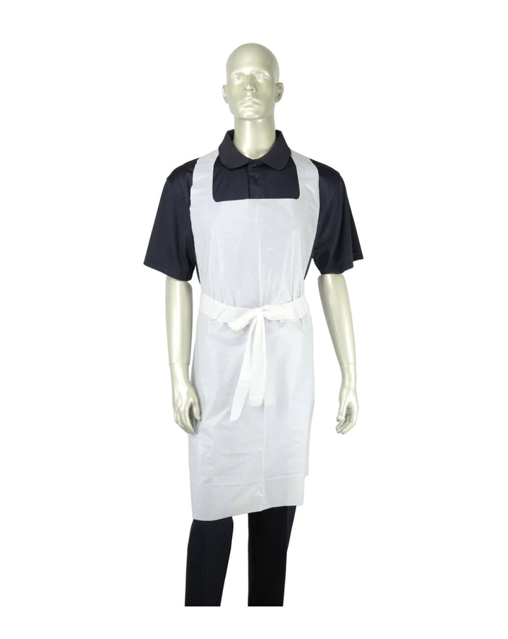 Apron, Extra Heavy-weight, Poly, White, 28" X 46", 500 pcs