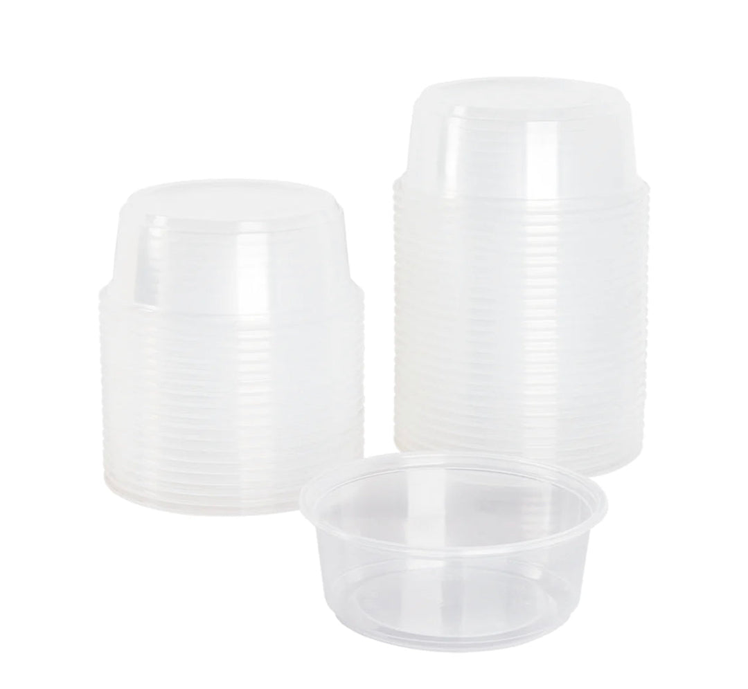 Bulk Lightweight Deli Containers, 8 oz, PP Plastic - 500 pcs