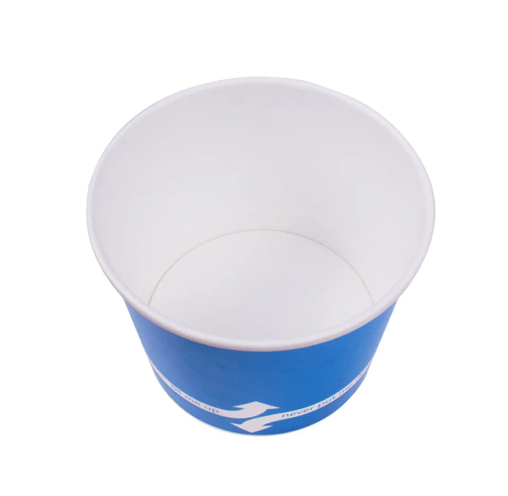 16 oz Double Poly Paper Food Container, Blue, (112mm) - 1000 Pcs