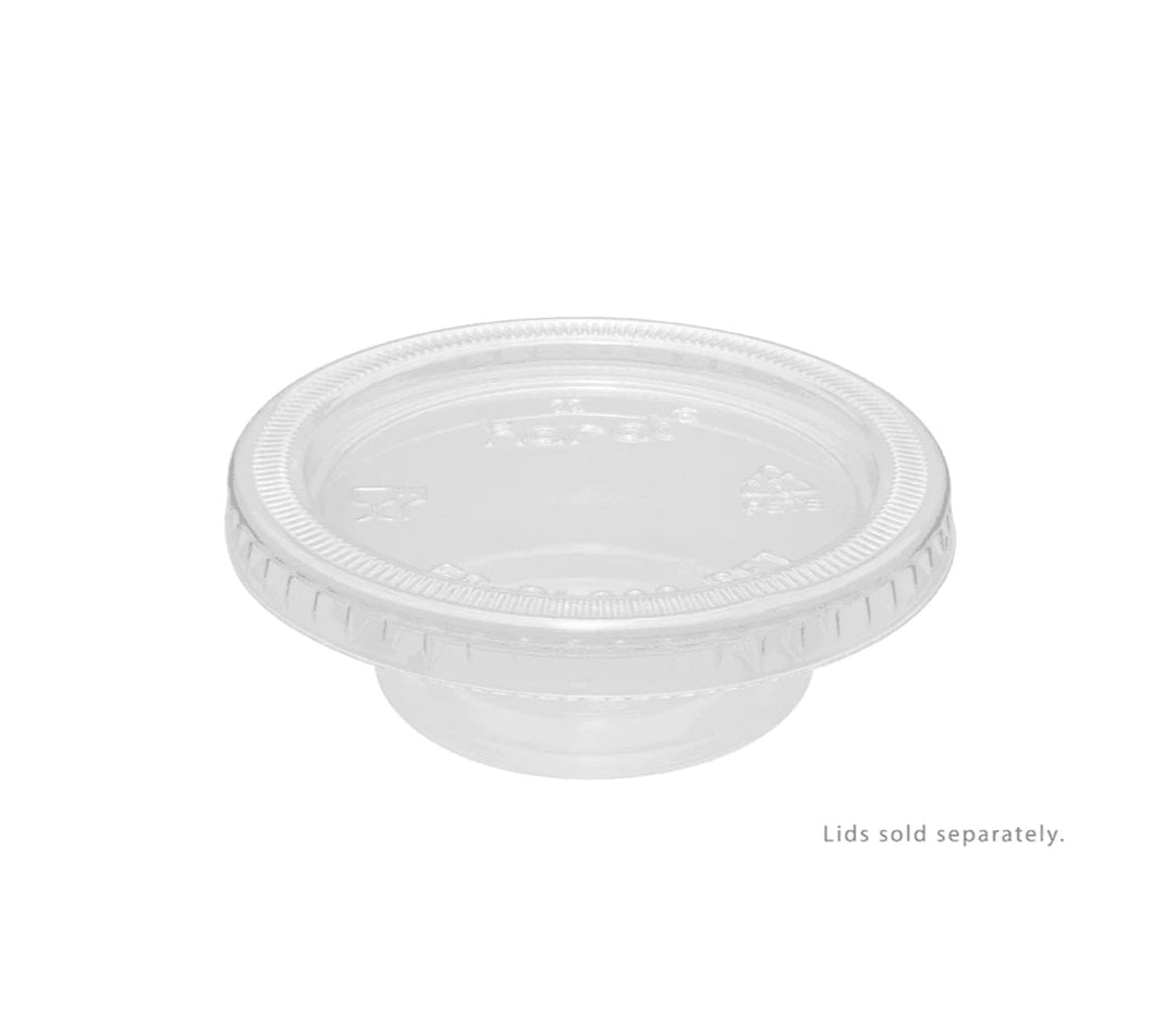 Portion Cups (Squat), 1 oz , PP Plastic, Clear - (Case of 2,500)