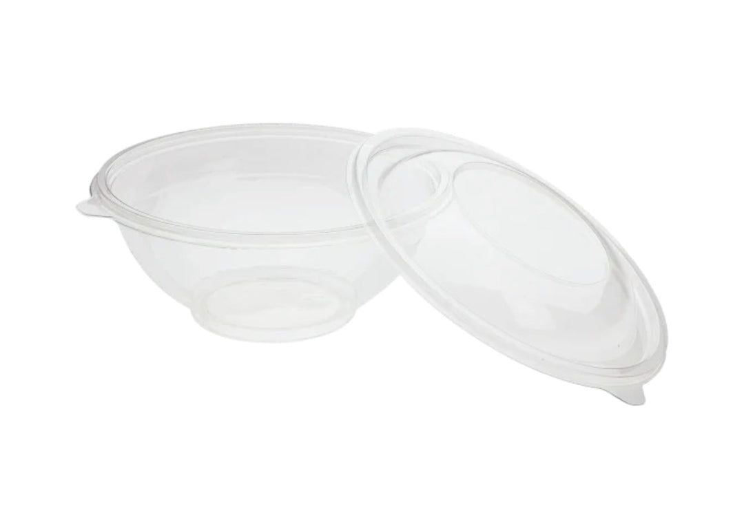 24 oz Dome PET Plastic Salad Bowl Lid (165mm) - 300 pcs