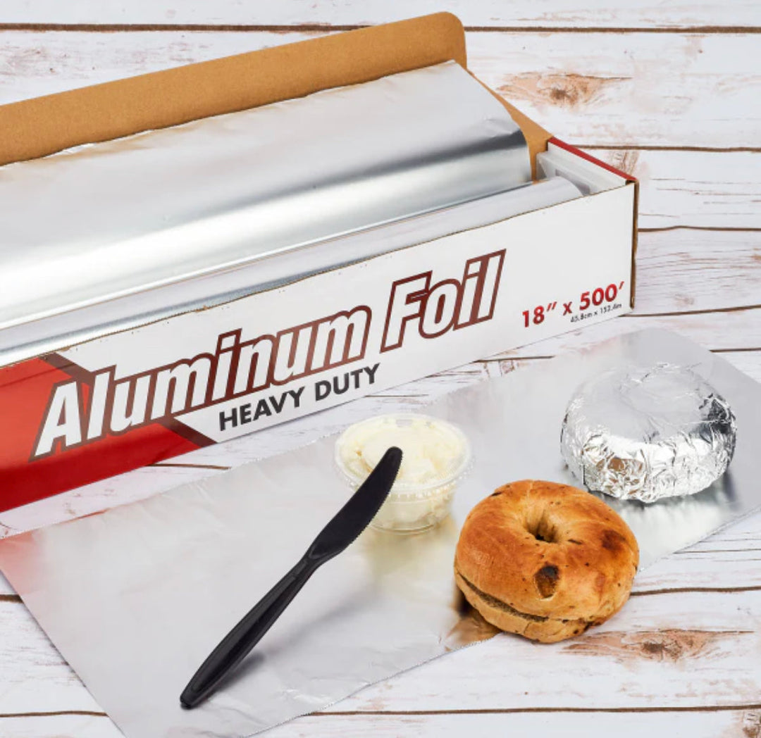 Aluminum Foil Roll, Heavy Weight, 18" x 500', 1 Roll