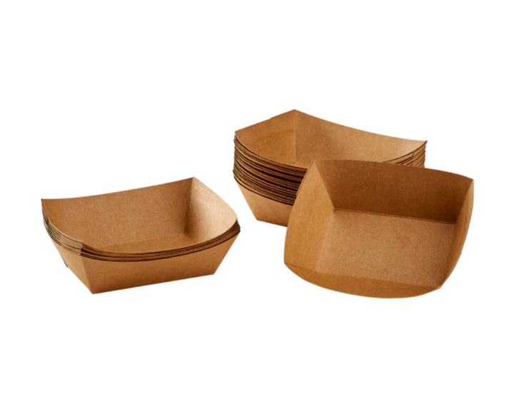 Food Tray, 1 lb, Kraft - 1,000 pcs