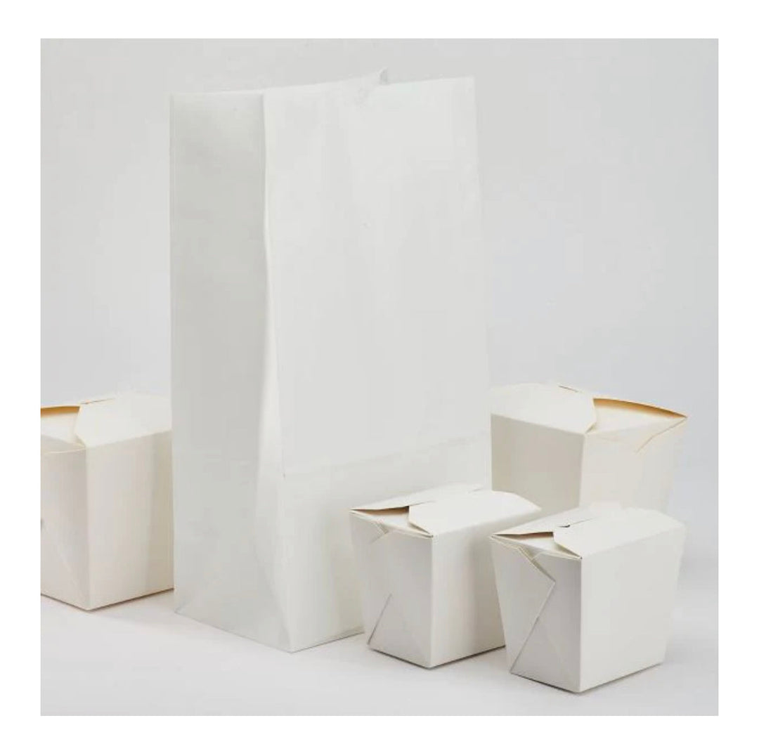 Paper Bag, 12 lb, White - 1,000 pcs