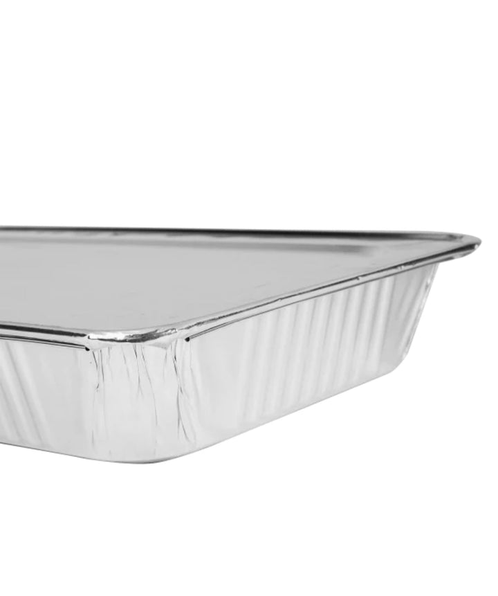 Aluminum Foil Steam Table Pan, Half Size, Shallow, 12.60" x 10.26" x 1.65" - 100 pcs