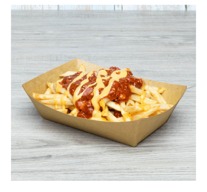 Food Tray, 3 lb, Kraft - 500 pcs