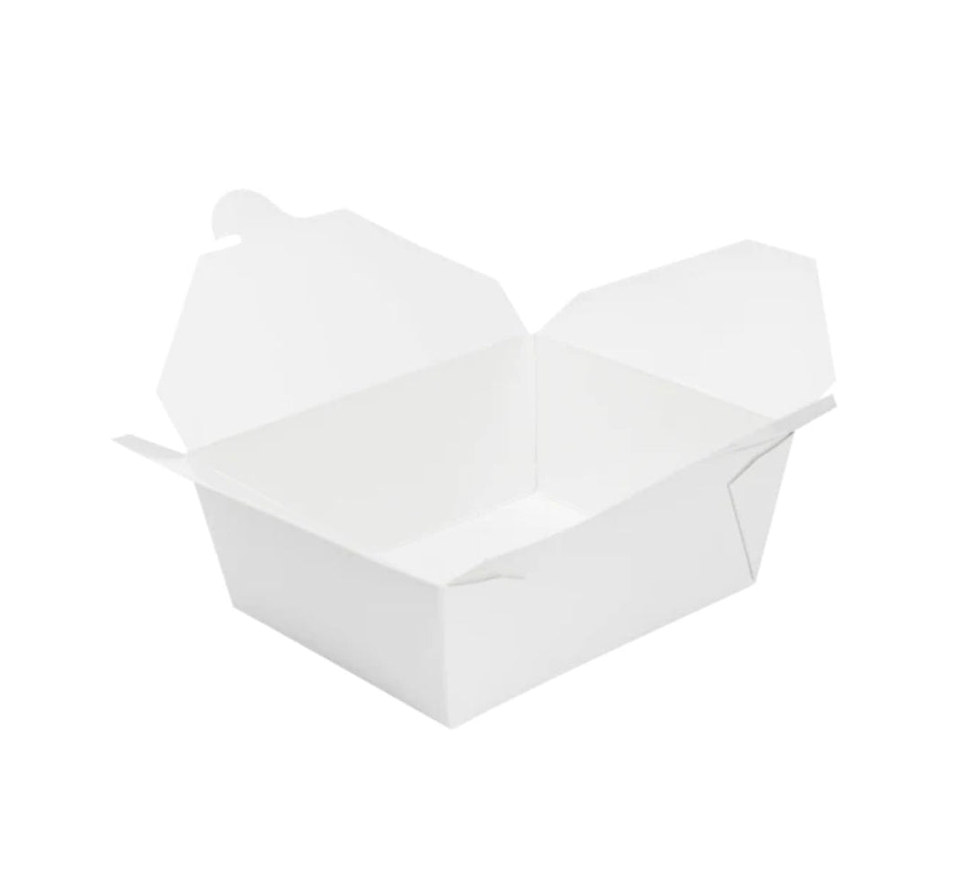 Fold-To-Go Box #3, 76 fl oz, White - 200 pcs