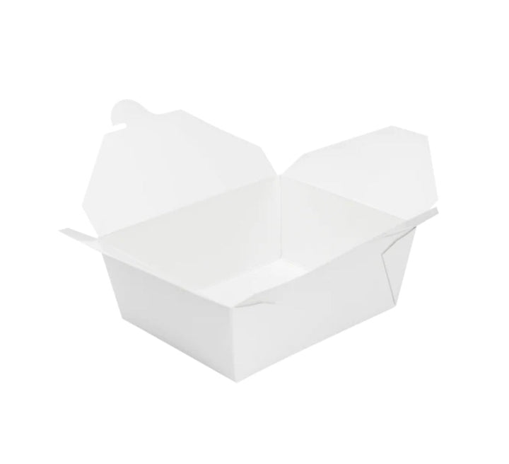 Fold-To-Go Box #3, 76 fl oz, White - 200 pcs