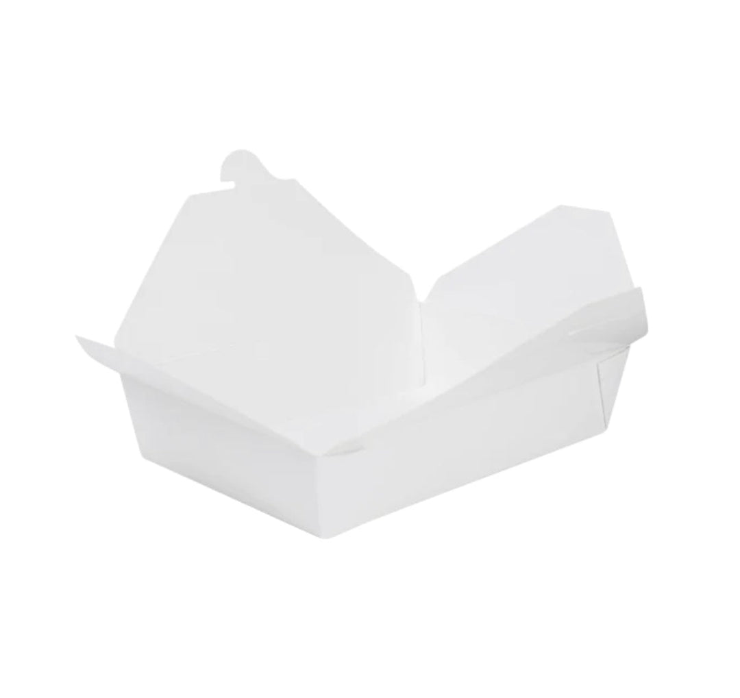 Fold-To-Go Box #2, 54 fl oz,  White - 200 pcs