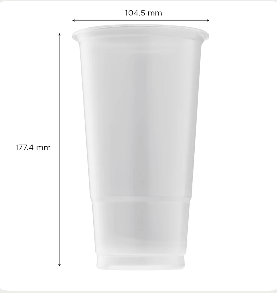 32 oz PolyPro Clear Cold Cup, (104.5mm) - 600 Pcs