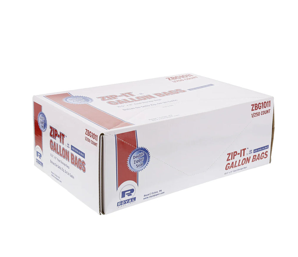 Double Zipper Bag, LD, 10.5" X 11", 250 Pcs