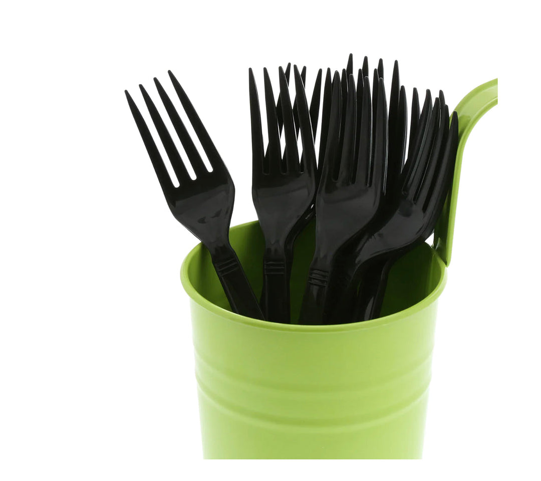 Fork, Heavy Weight, Black, PP, L: 18.3 CM, W: 5.1G - 1000