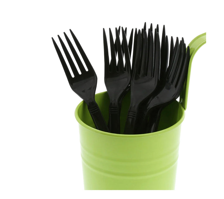 Fork, Heavy Weight, Black, PP, L: 18.3 CM, W: 5.1G - 1000