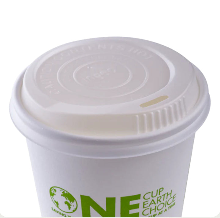 10-20oz CPLA Hot Cup Lids, 90mm, 1000 Pcs