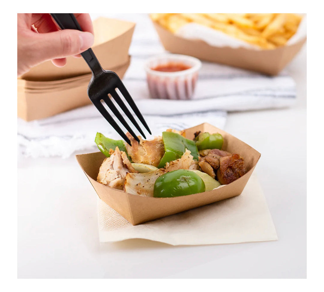 Food Tray, 1/2 lb - 8oz, Kraft - 1,000 pcs