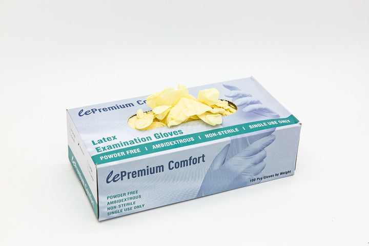 Lepremium Latex Exam Gloves - Powder Free