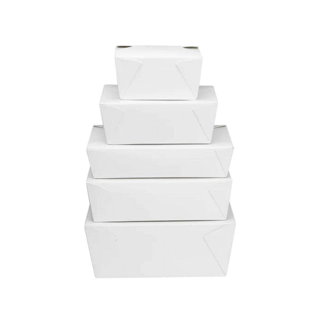 Fold-To-Go Box, #1, 30 fl oz, White - 450 pcs