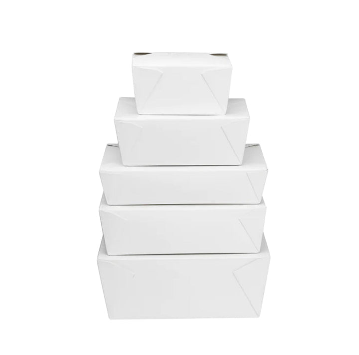 Fold-To-Go Box, #1, 30 fl oz, White - 450 pcs