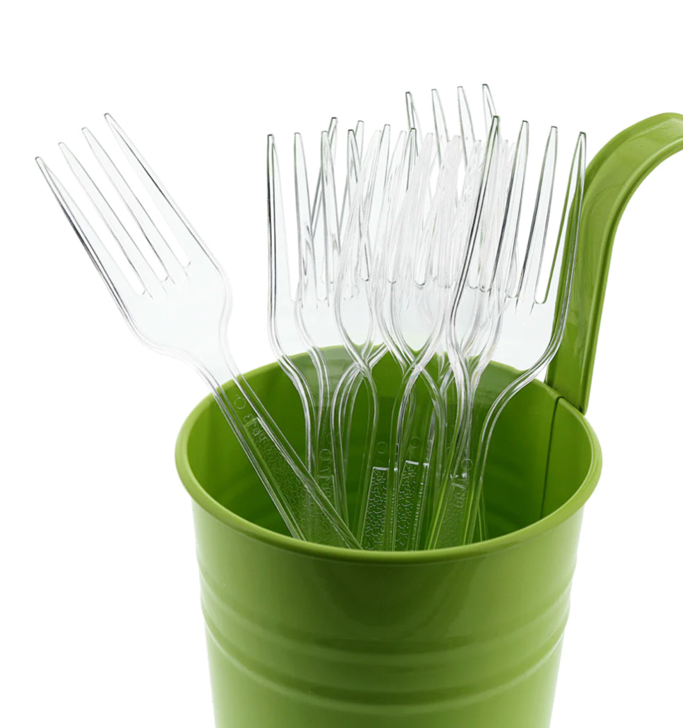 Fork,  Heavy Weight, Clear, PS, Retail Boxed - 10/100 Pack