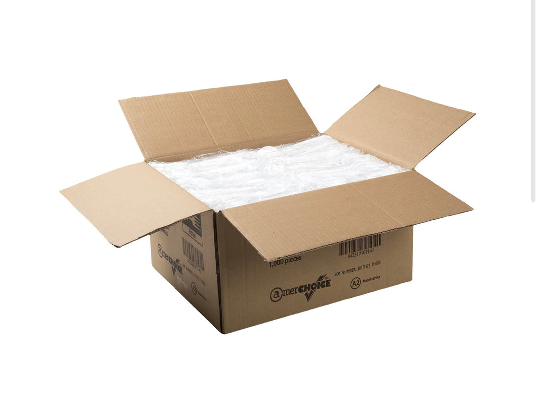 Fork, Heavy Weight, White, Ind Wrapped, PS, L: 17.9 CM, W: 5.05 G - 1000