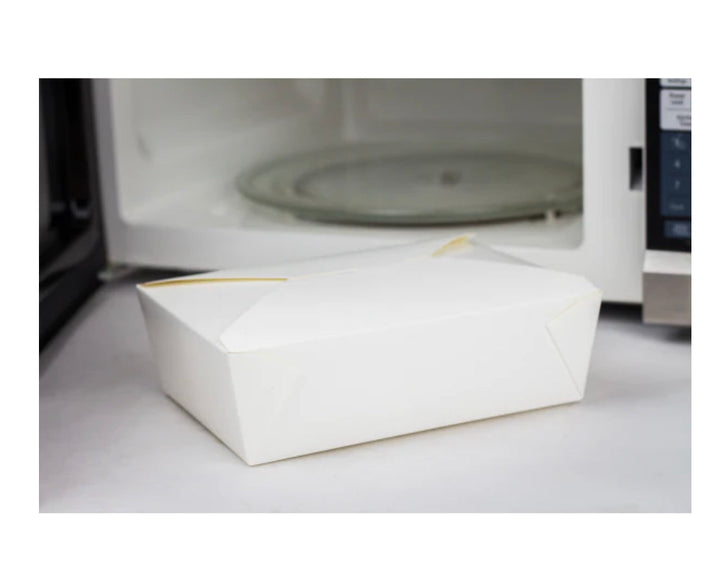 Fold-To-Go Box #4, 110 fl oz, White - 160 pcs