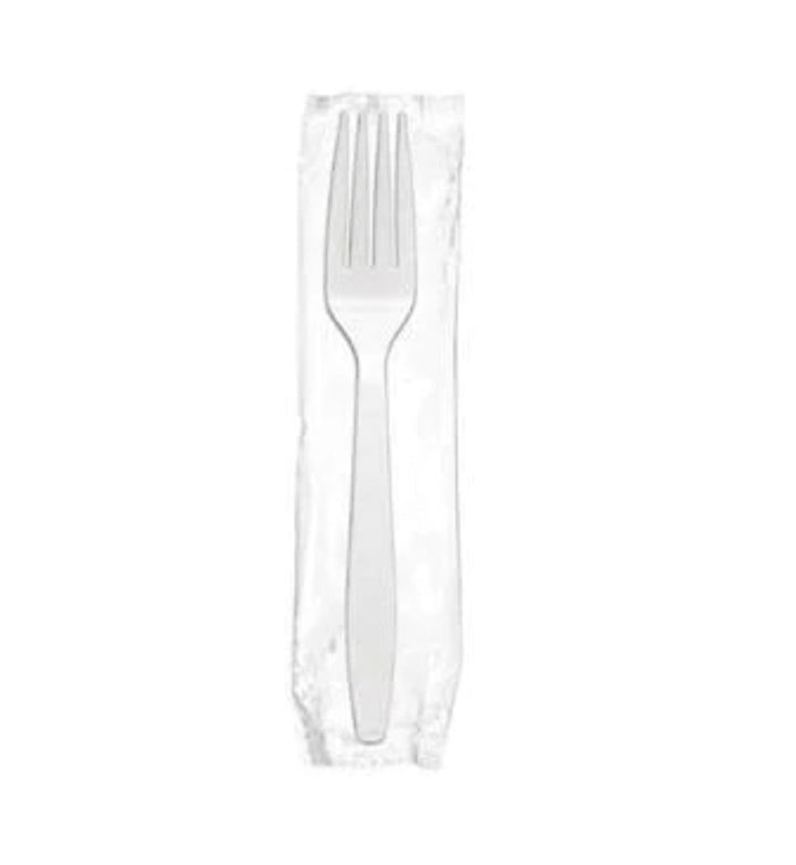 Fork, Heavy Weight, White, Ind Wrapped, PS, L: 17.9 CM, W: 5.05 G - 1000