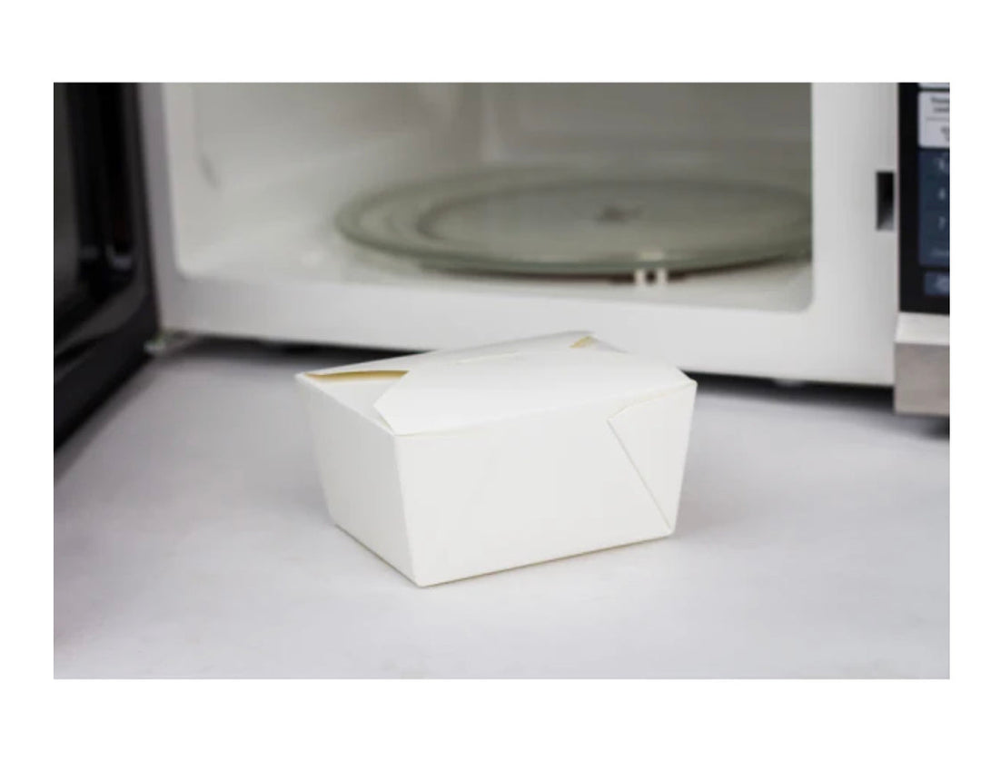Fold-To-Go Box, #1, 30 fl oz, White - 450 pcs