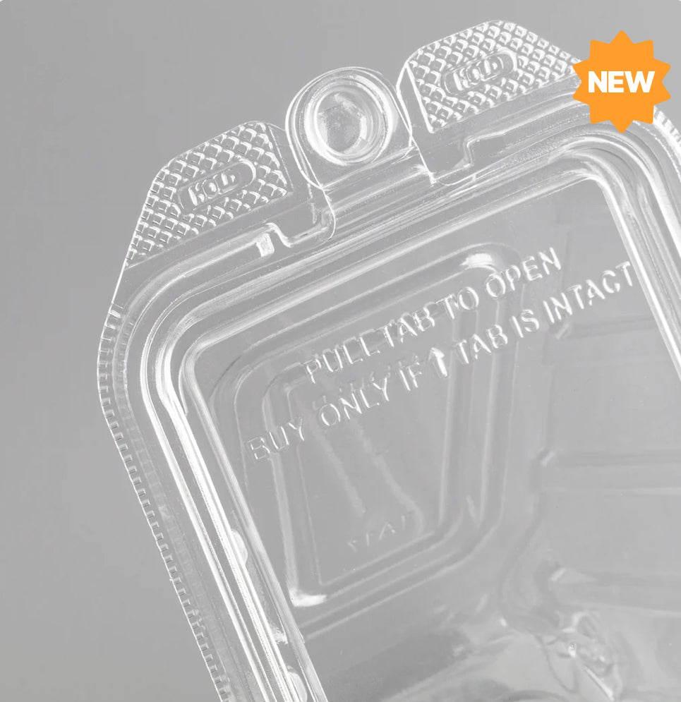 17oz PET Tamper Resistant Sandwich Wedge, Clear - 200 pcs