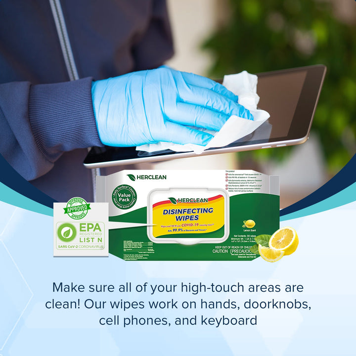 Disinfecting Wipes EPA List N | Case of 12