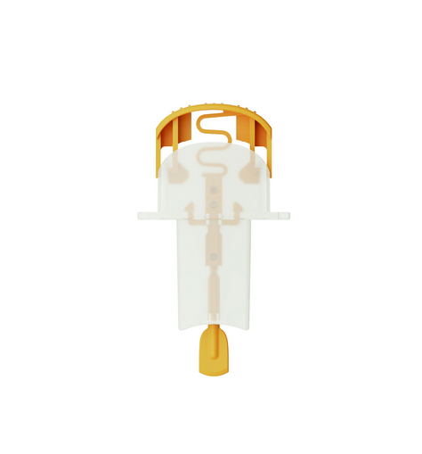 Lancet, Wing Lance, Lightweight, 1.5mm, 28G, Orange/White, 100/Box, 2000/Case