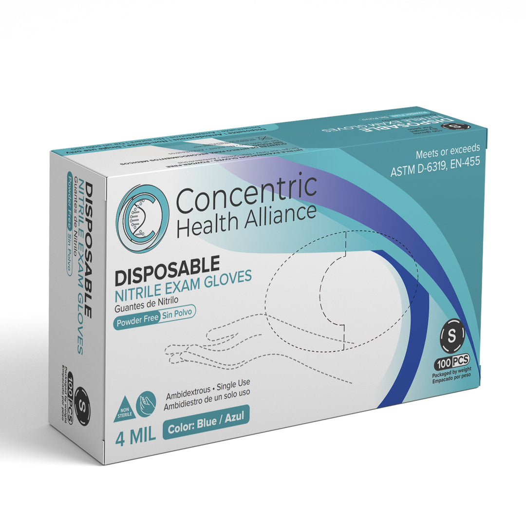 CHA Premier Nitrile Exam Gloves 4 mil - Blue