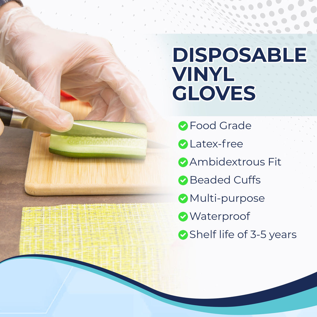 Vinyl Gloves for General or Food Grade Use