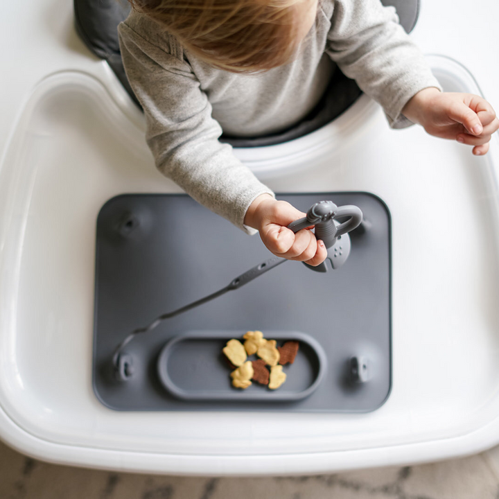 Busy Baby Silicone Mat with Toy Straps