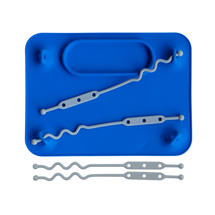 Busy Baby Silicone Mat with Toy Straps